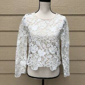 ABS white lace top